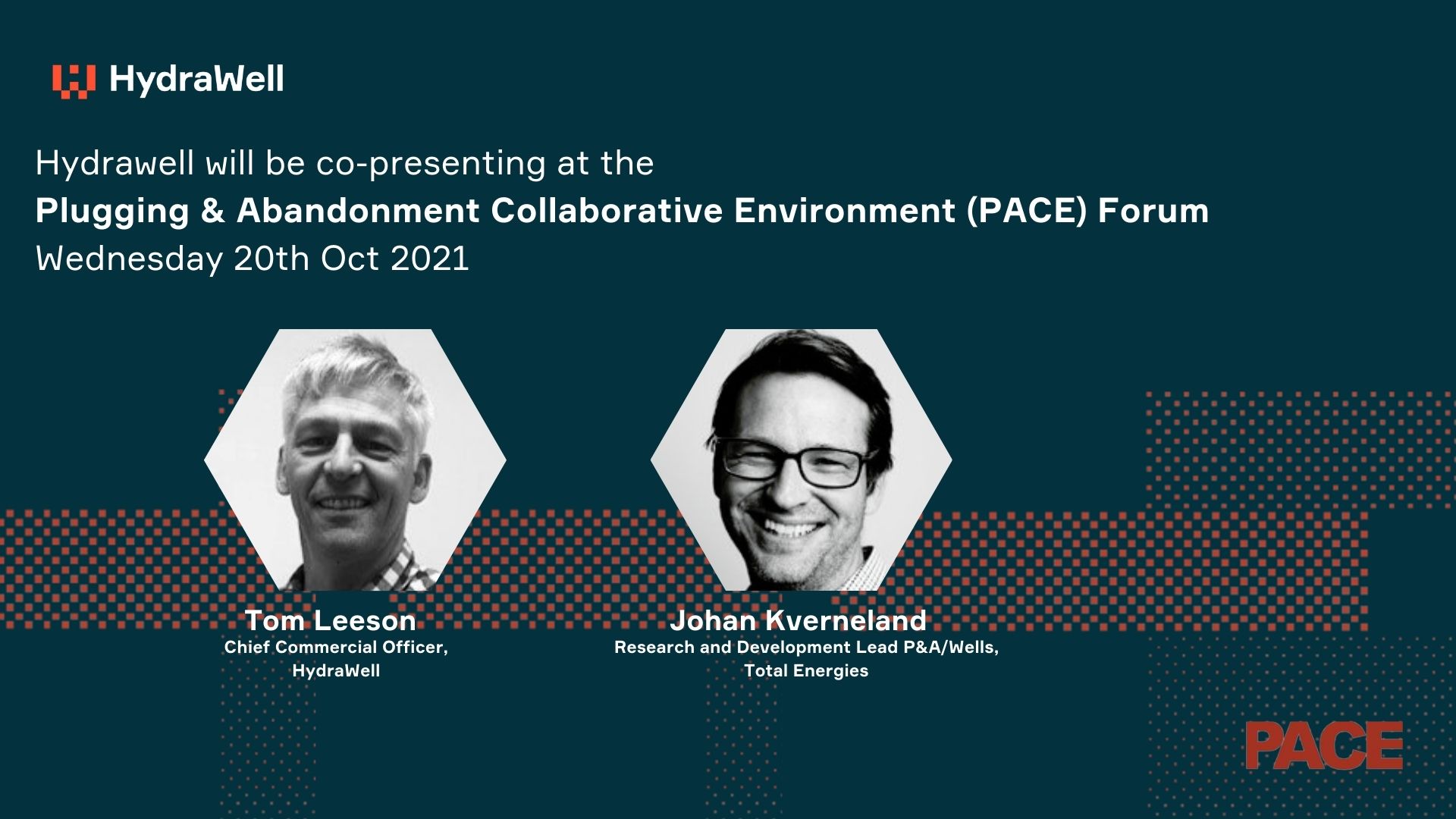 HydraWell’s Chief Commercial Officer Tom Leeson to Co-Present at PACE Forum
